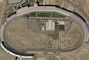 Charlotte Motor Speedway, a quad-oval, with it...