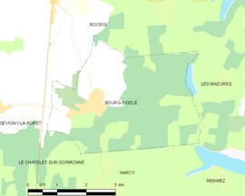 Mapa obce Bourg-Fidèle