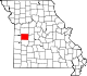 A state map highlighting Henry County in the western part of the state.