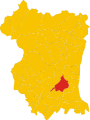 Collocatio finium municipii in Provincia Portusnaonensi.