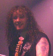 Markus playing live with Helloween