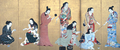 国宝・「婦女遊楽図」 （「松浦屏風」）（左隻） 大和文華館所蔵