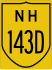 National Highway 143D marker