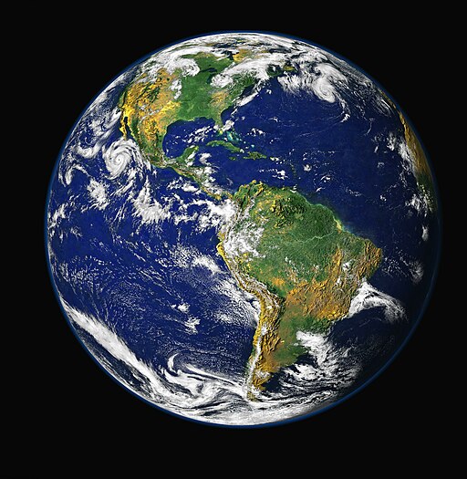 Nasa blue marble image of Earth from space