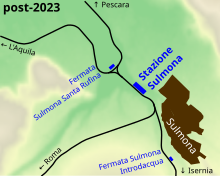 Esempio del nodo ferroviario di Sulmona