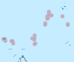 Location map of the Outer Islands of the Seychelles archipelago in the western Indian Ocean