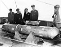 One of the hydrogen bombs recovered from the 1966 Palomares B-52 crash