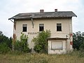 Bahnhof Pulkau an der Bahnstrecke Zellerndorf–Sigmundsherberg (von den Gleisen aufgenommen)