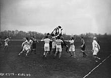 Leicester's match against Racing club de France in February 1923 Racing-Leicester-1923.jpg