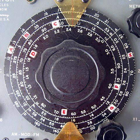 Radio dial, image by John McComb of Oakland, CA.