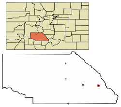 Location of the Town of Crestone in the Saguache County, Colorado.