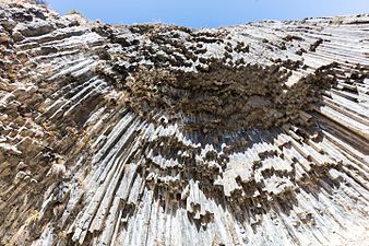 Example of basalt columns ("Symphony of the Stones") along Garni gorge