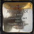 Stolperstein für Markus Zack