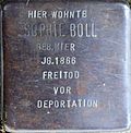 Stolperstein für Sophie Boll (Mathias-Schleiden-Straße 11)