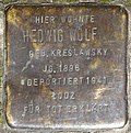 Stolperstein für Hedwig Wolf (Schaevenstraße 4)