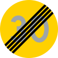 F31 End of speed limit