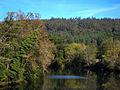 O río divide Ponte Maceira