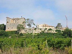 View of the castle of Titignano