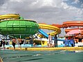 Toboggans au sein de l'Aqualand du Lompi Family Park de Djerma