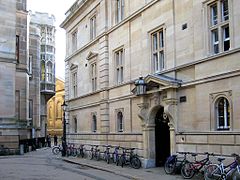 The entrance of Trinity Hall