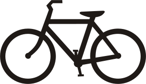This is the bicycle symbol for use on roadway/...