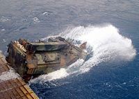 US Navy 020912-N-8087H-005 AAV launches from the well deck.jpg