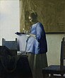 Brieflezende vrouw in het blauw van Vermeer