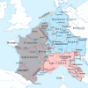Die Fränkische Reichsteilung gemäß dem Vertrag von Meerssen