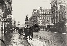Place de Clichy, photographie d'Émile Zola (vers 1895).