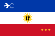 État Pied-Noir flag to the claim sovereignty and nationhood.