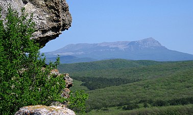 Вид на Чатыр-Даг с Баклы.