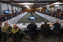 Inaugural Ukraine Defense Contact Group meeting on 26 April 2022 2022 Ramstein meeting.jpg