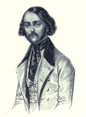 Giovanni Belletti. Efter teckning af Maria Röhl 1841
