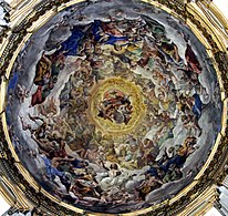 Kuppel der Cappella di San Gennaro im Dom von Neapel, Fresken von Lanfranco