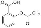 Strukturformel von Acetylsalicylsäure