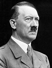 Adolf Hitler led Germany during World War II. Adolf Hitler cropped restored.jpg