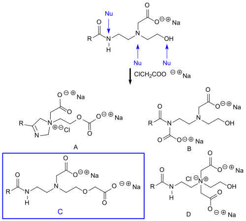 Synthese von Amphodiacetaten