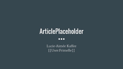 Presentation on ArticlePlaceholder