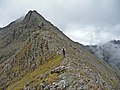 Auf dem Nordwestgrat des Bruach na Frìthe, Blick zum Gipfel