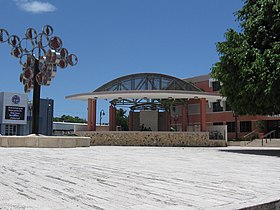 A section of the central plaza
