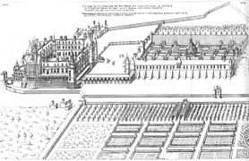 Jardins du Château de Gaillon (Jacques Ier Androuet du Cerceau, « Les plus excellents bastiments de France »).
