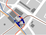 Karta över tunnelbanestationen Alexanderplatz