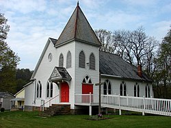 The Beulah Baptist Church in Graysville