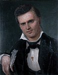 Bjørnstjerne Bjørnson, målad 1857 (Maihaugen, avd. Aulestad)