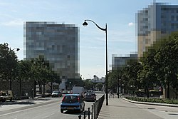 Pohled z Boulevard du Bois-le-Prêtre