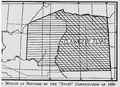 Konfini proposti għall-istat federali preċedenti ta' New Mexico, 1850