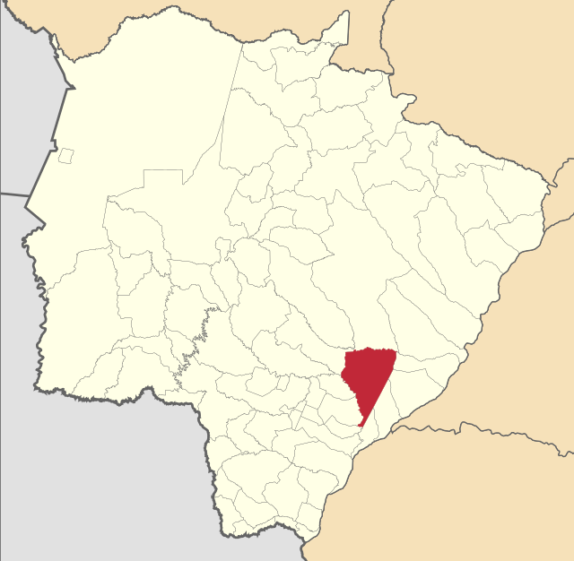 Localização de Nova Andradina em Mato Grosso do Sul