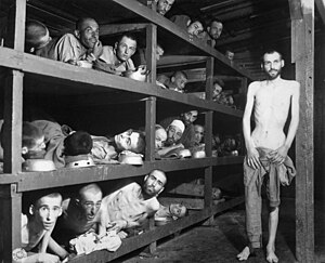 Jewish slave laborers in the Buchenwald concen...