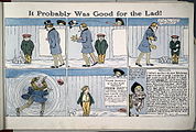 Outcaults tegneserie om Buster Brown begynte i 1902 og ble svært populær.