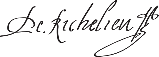 Cardinal Richelieu's signature
